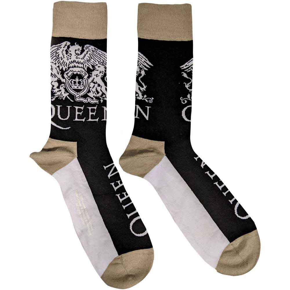 Queen - Crest & Logo Ankle socks - Black